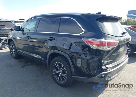 2016 Toyota Highlander Xle V6 z USA, uszkodzony, nr VIN 5TDKKRFH1GS502592
